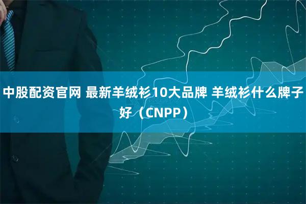 中股配资官网 最新羊绒衫10大品牌 羊绒衫什么牌子好（CNPP）